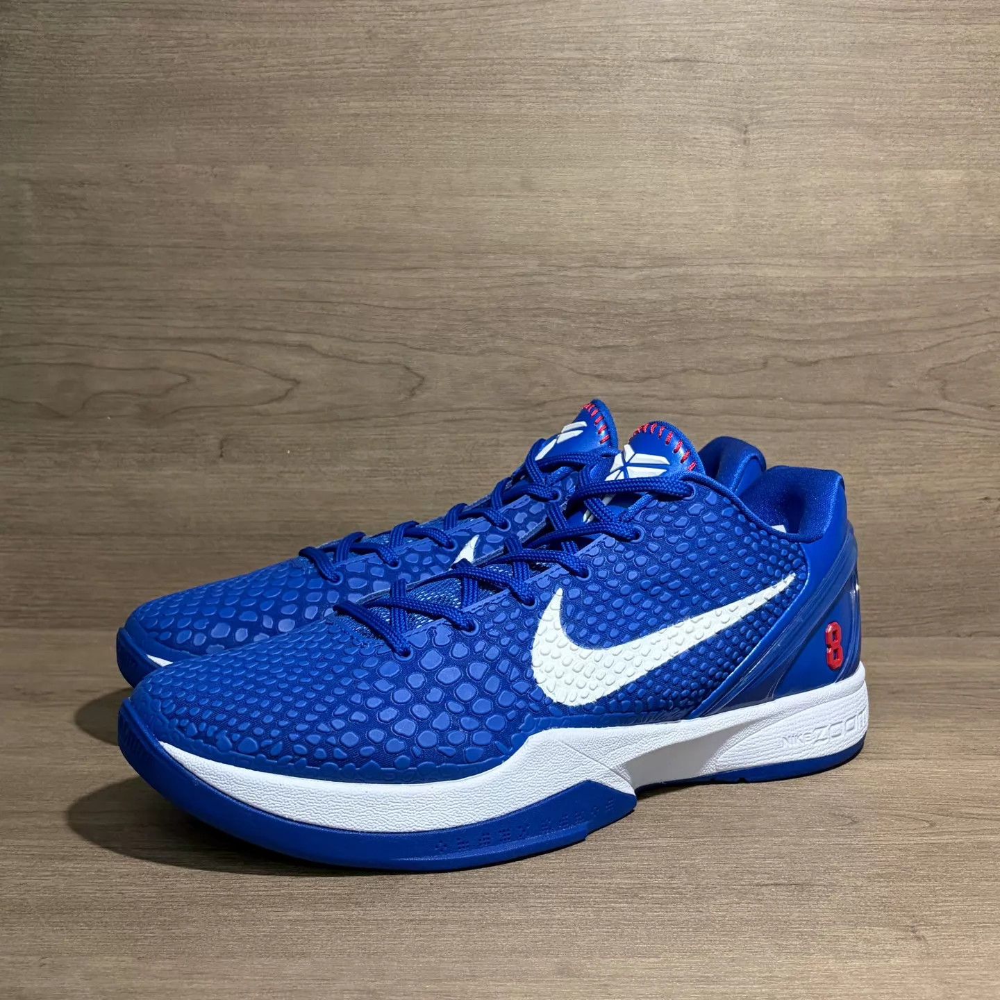 Nike Nike Kobe 6 zk6 Dodge White Blue 46 Size US 12 / EU 45 - 1 Thumbnail