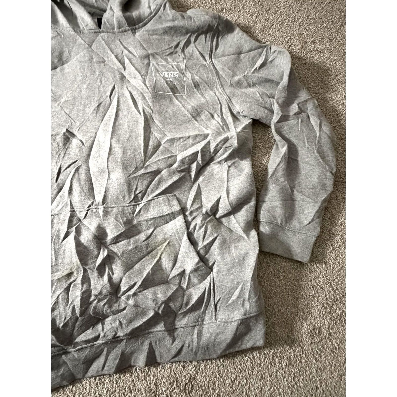 Vans Vans Hoodie Mens XL Gray Fleece Pullover Camo Box Logo Graphic Sweatshirt Skate Size US XL / EU 56 / 4 - 3 Thumbnail