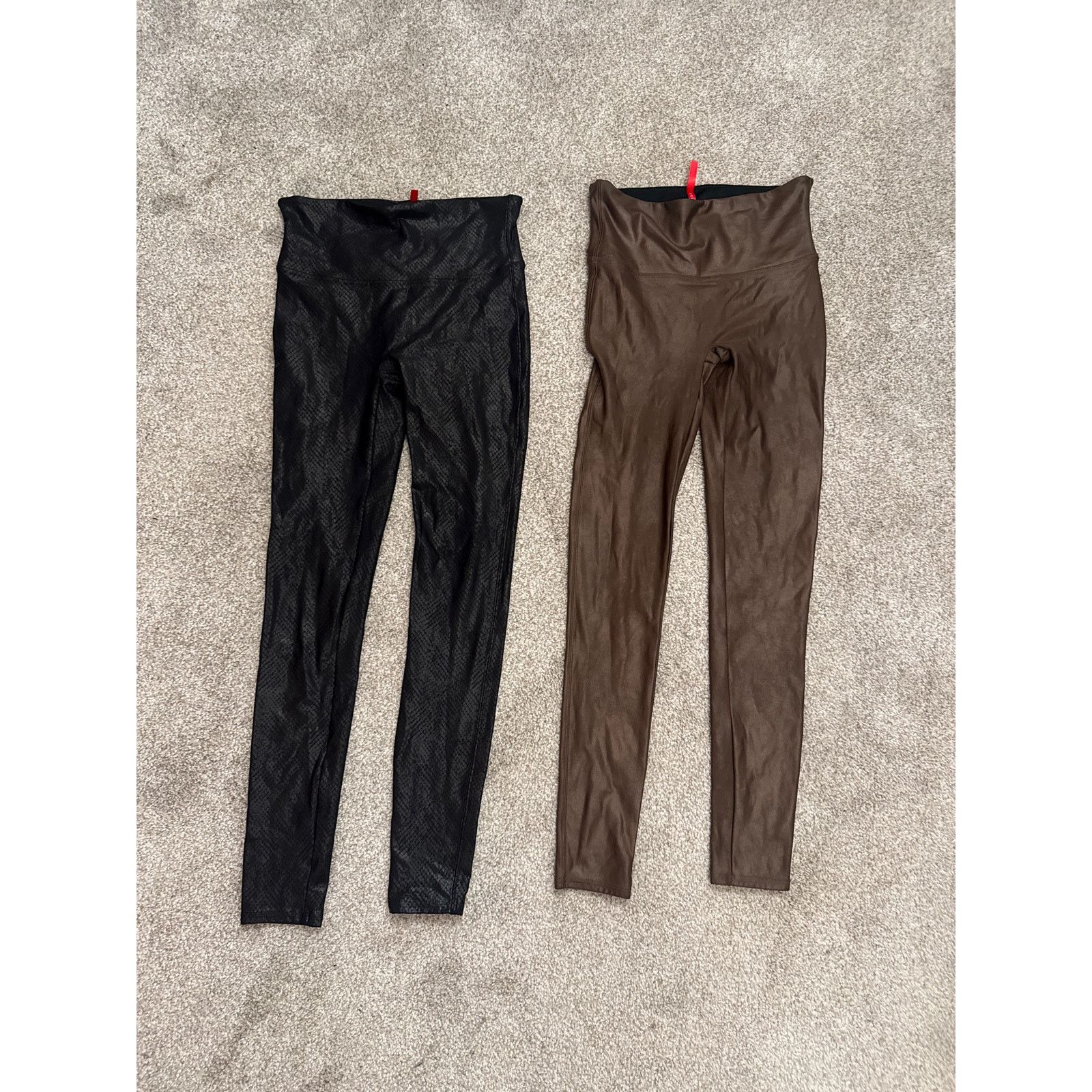 Spanx Spanx Black Snakeskin&Brown Faux Leather Leggings Bundle(2)M Size 28" / US 6 / IT 42 - 4 Thumbnail