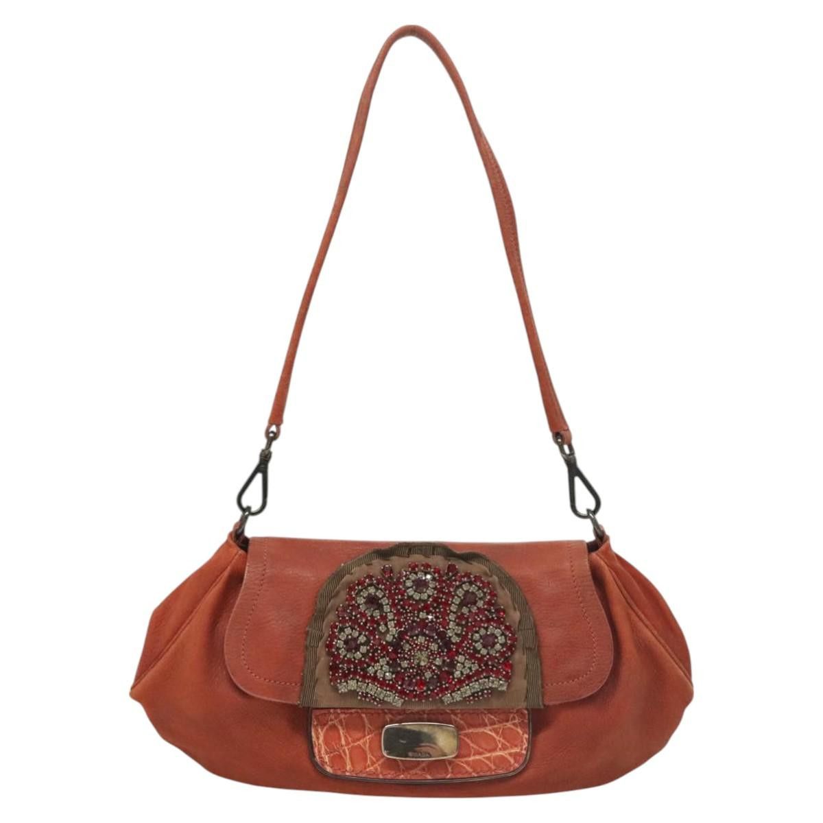 Prada PRADA Shoulder Bag Leather Red Size ONE SIZE - 2 Thumbnail