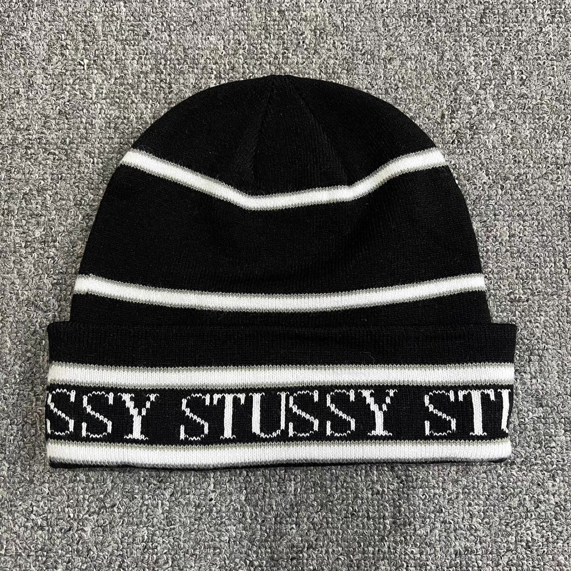 Stussy Stussy Striped Logo Knitted Beanie Q7 Size ONE SIZE - 2 Thumbnail