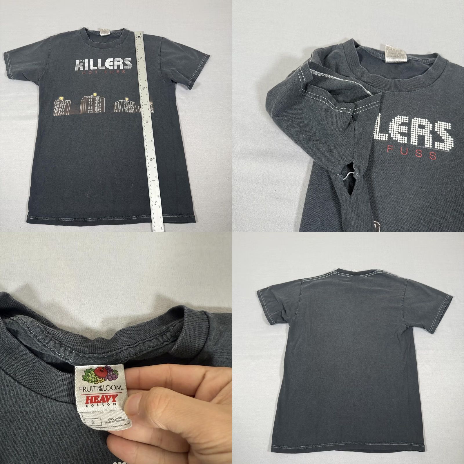 Fruit Of The Loom VINTAGE The Killers Shirt Mens S Black Hot Fuss Band Music Concert Tee Size US S / EU 44-46 / 1 - 8 Thumbnail