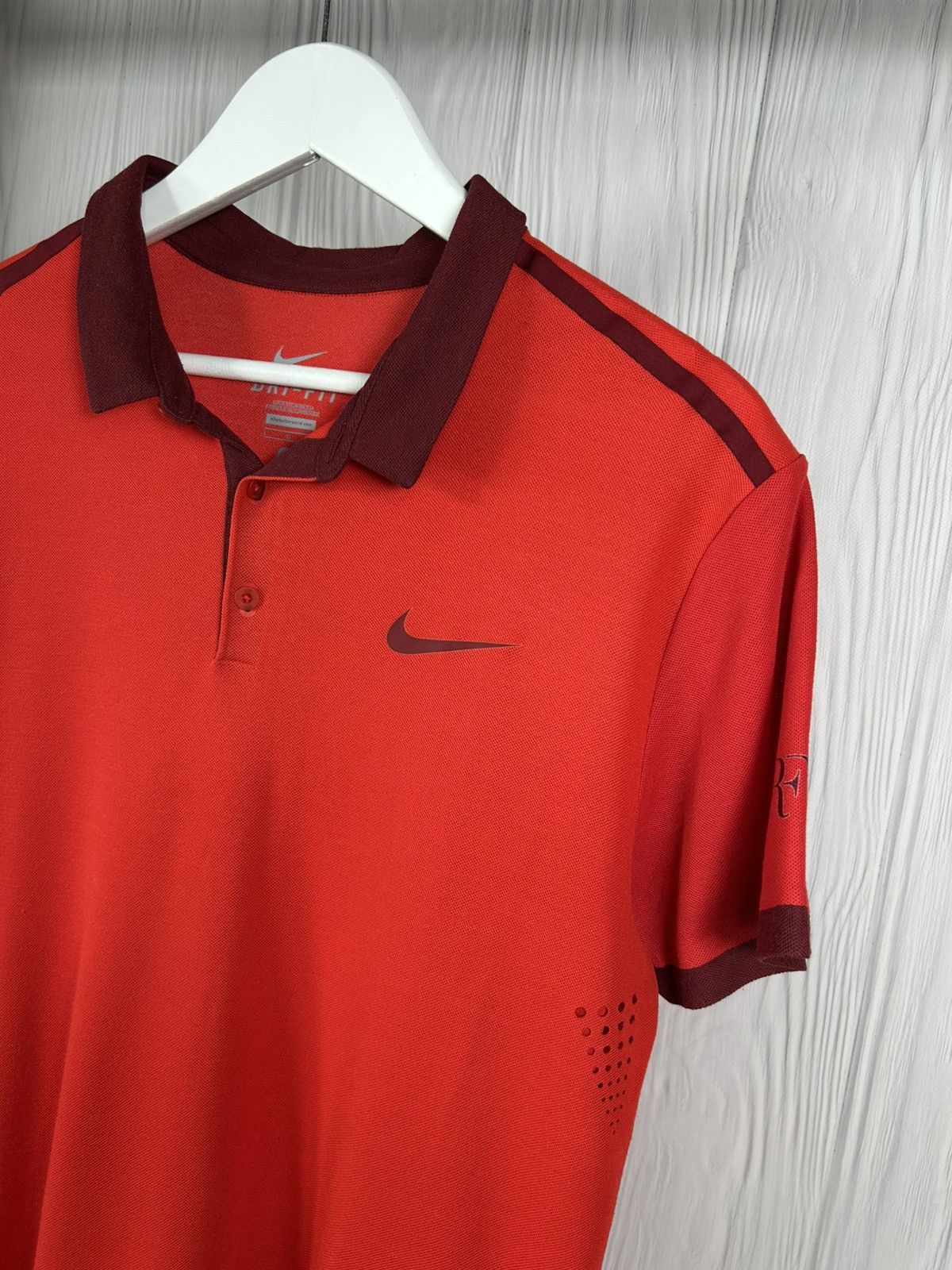 Nike Nike Roger Federer RF2014 Shanghai Basel ATP Finals Polo L Size US L / EU 52-54 / 3 - 5 Thumbnail