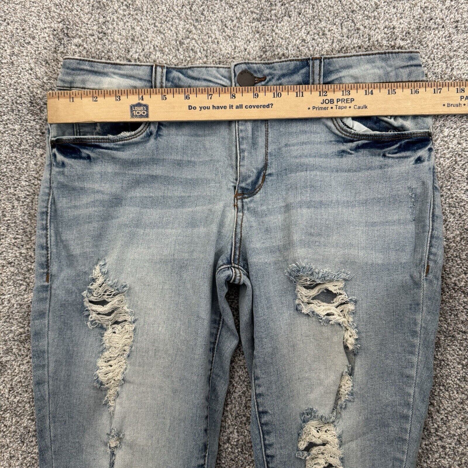 Other STS Blue Distressed Ankle Skinny Jeans Womens 31 Mid Rise Size 31" - 5 Thumbnail