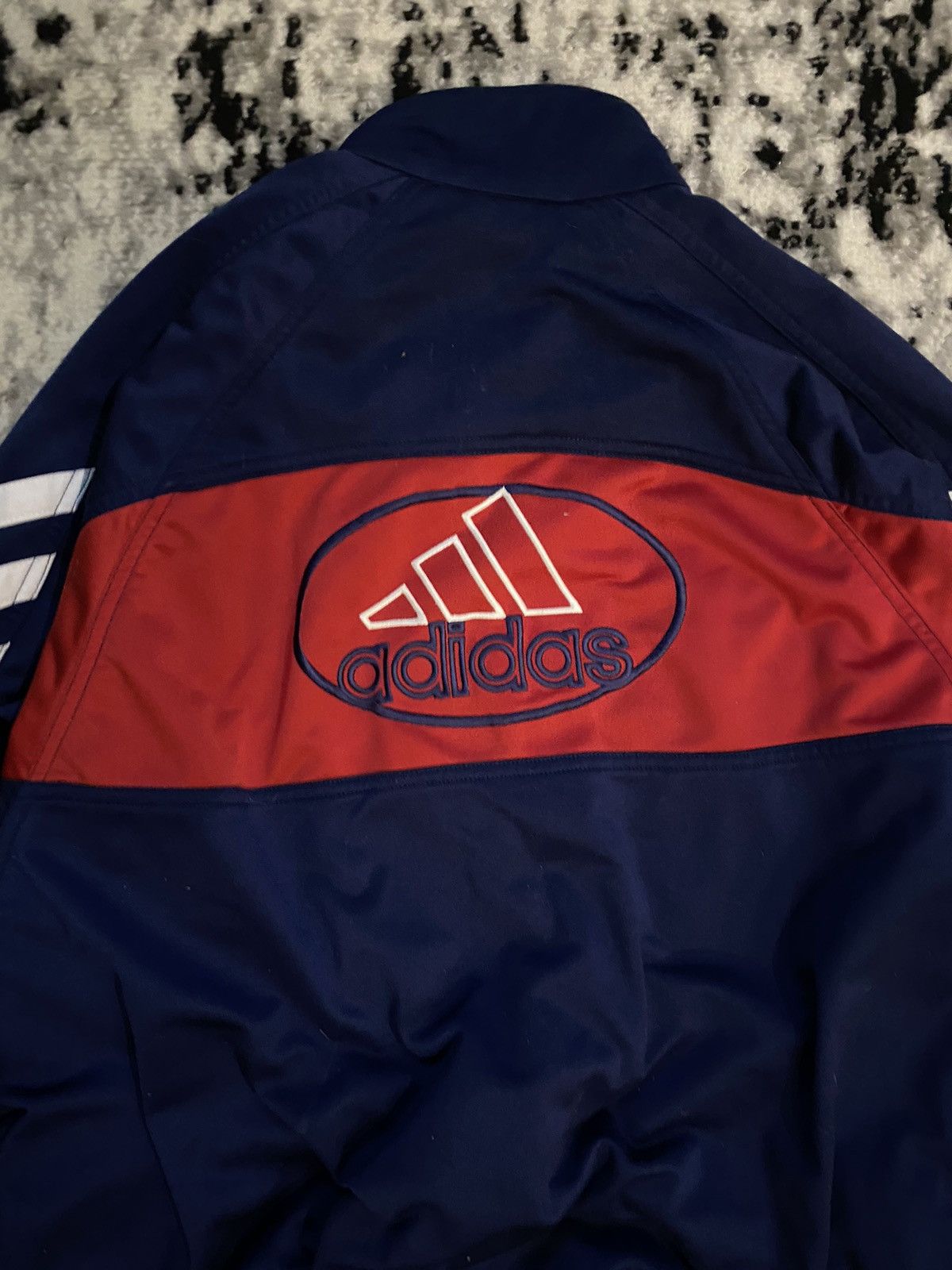 Adidas × Vintage Vintage Adidas Zip Hoodie Big Logo Rare L Size Size US L / EU 52-54 / 3 - 10 Thumbnail