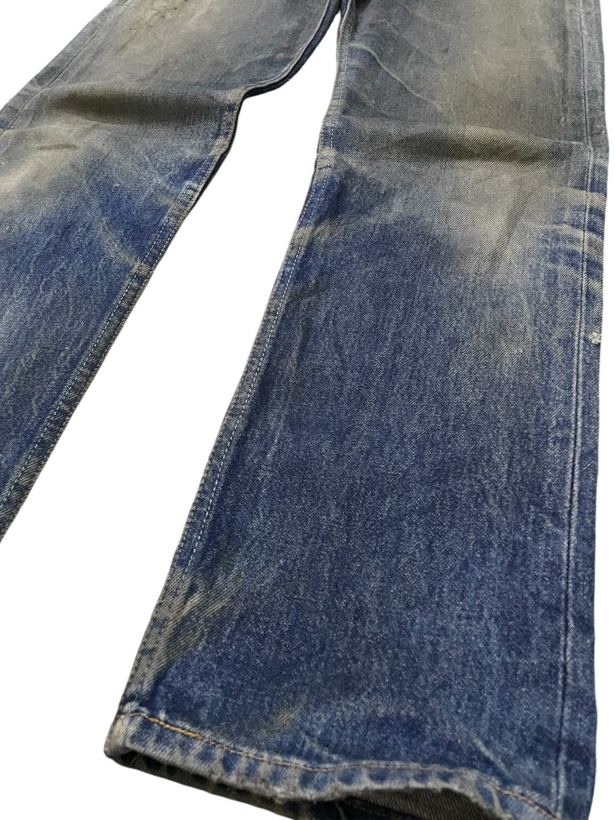 LVC × Levi's × Vintage Vintage Levis 501 Mud Wash Aging Honeycomb Distressed Jeans Size US 29 - 6 Thumbnail