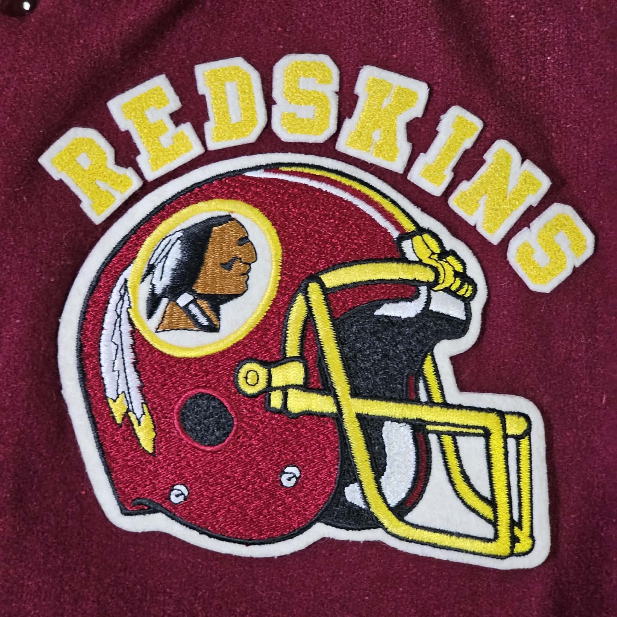 NFL Washington Commanders Vintage 80s Chalk Line Varsity Jacket Size US L / EU 52-54 / 3 - 4 Thumbnail