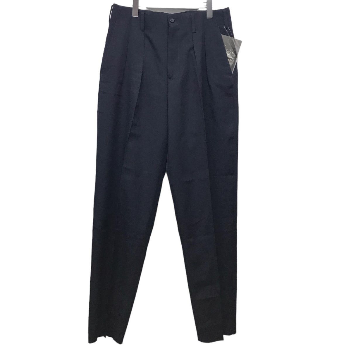 Yohji Yamamoto yohji yamamoto Wool Gabazine 2 Tack Pants HN-P83-150 Size US 33 - 1 Thumbnail
