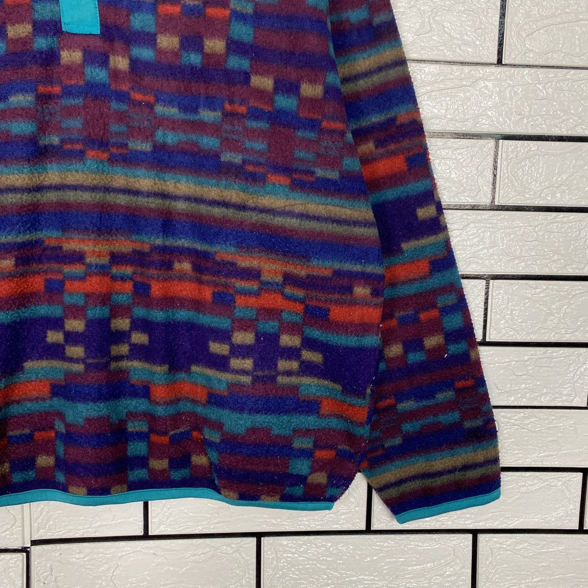 Japanese Brand 📌City Guy Club Fleece Navajo Jacket Native Aztec Design Size US L / EU 52-54 / 3 - 6 Thumbnail