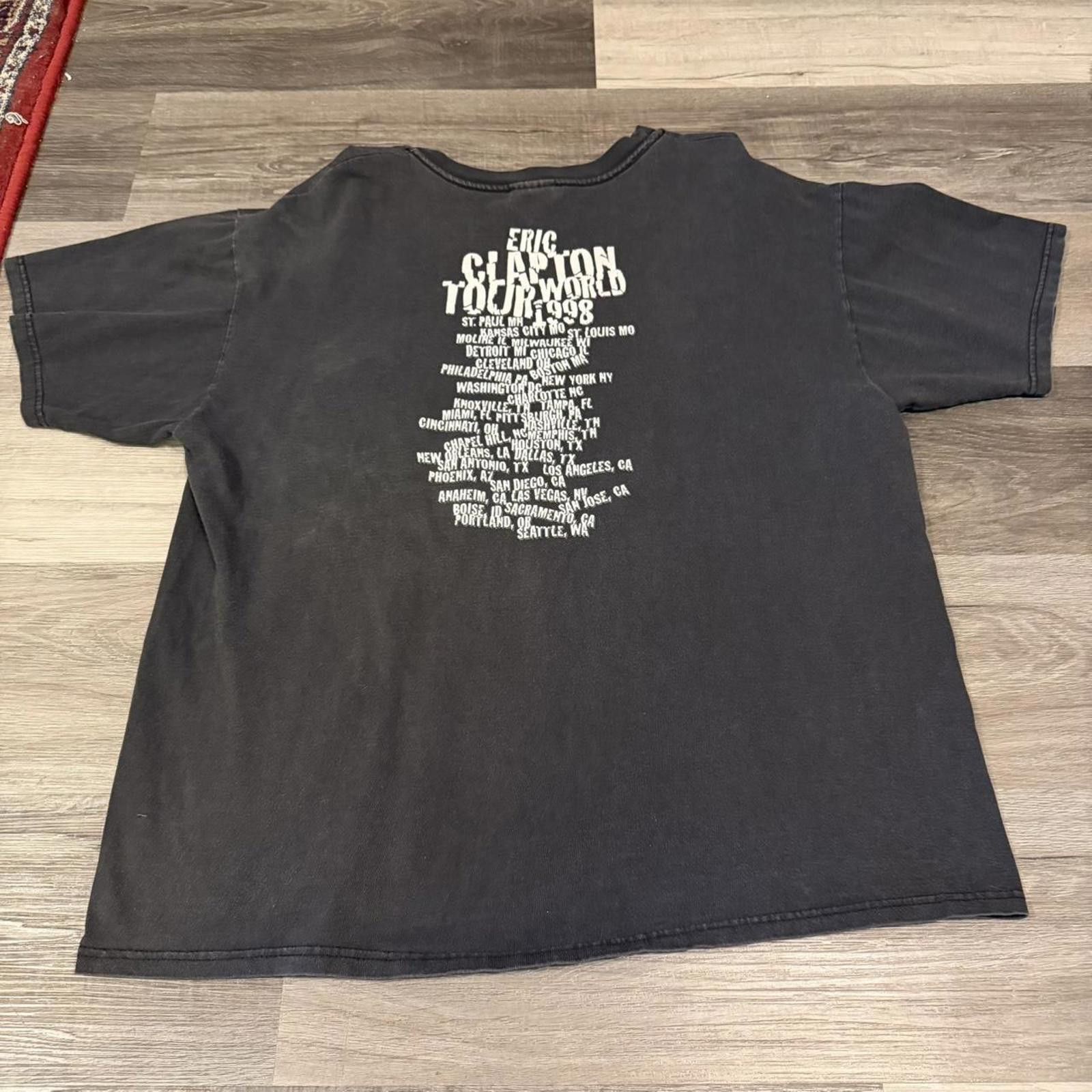 Hanes vintage Eric Clapton world tour t shirt 1998 XL Size US XL / EU 56 / 4 - 6 Thumbnail