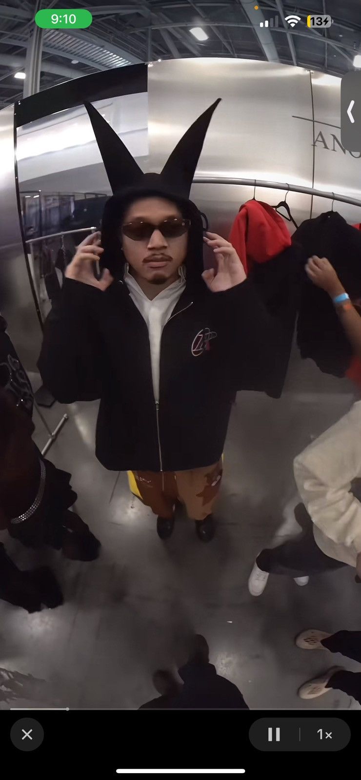 Anonymous Club Playboi Carti Heritage Dunce Hoodie Blacak