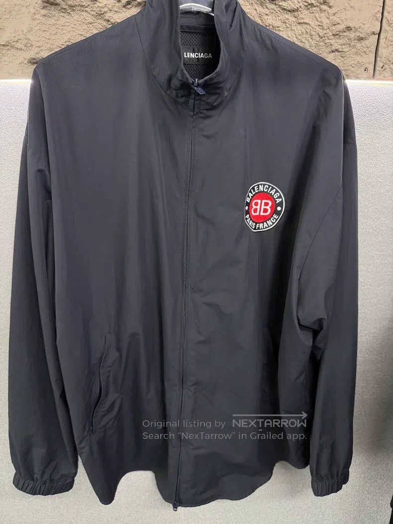 Balenciaga Balenciaga Double B Embroidered Logo Windbreaker Jacket Size US S / EU 44-46 / 1 - 1 Thumbnail