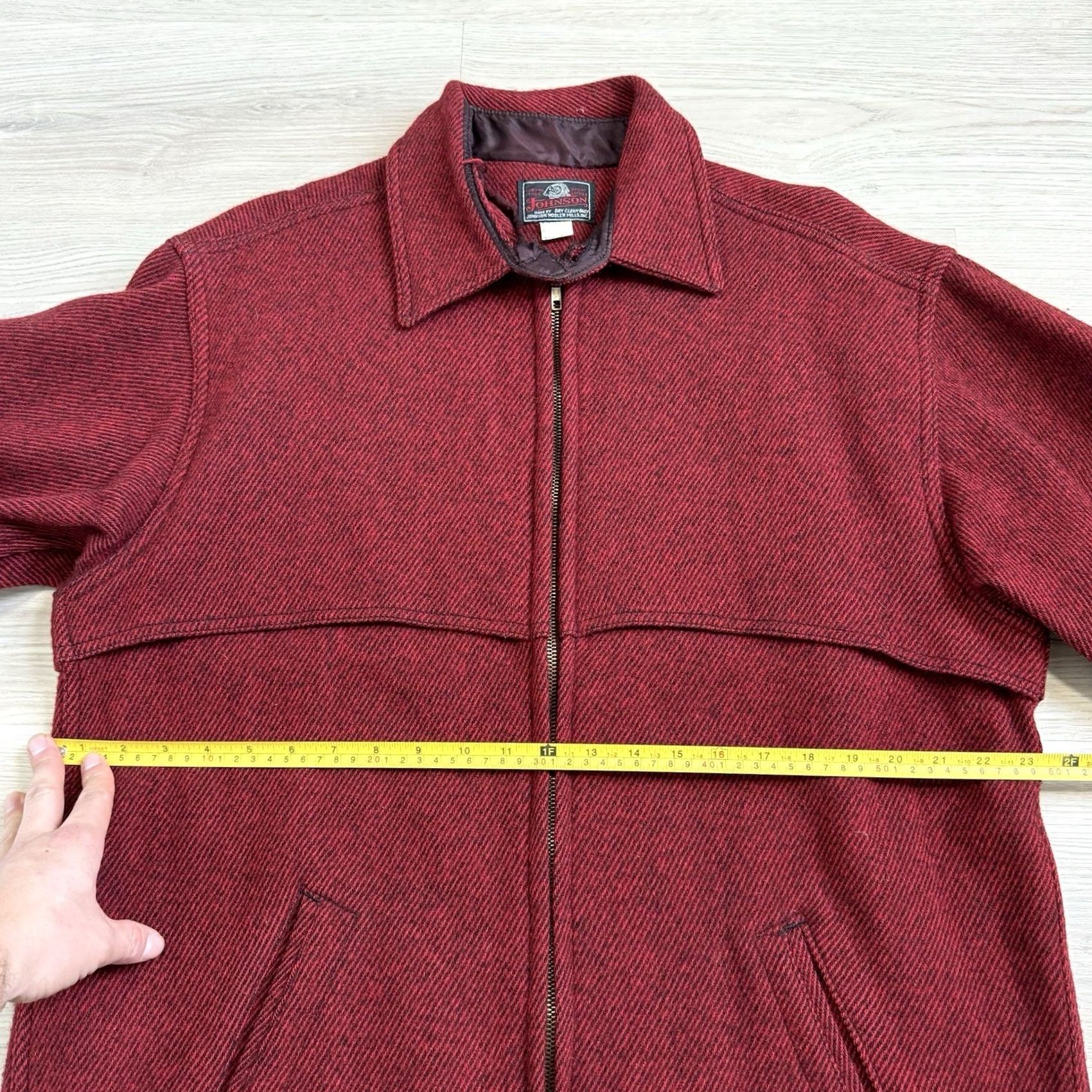 Johnson Woolen Mills VINTAGE Johnson Woolen Mills Jacket Jac Lumberjack Red Full Zip Up Sz 18 Shacket Size US XXL / EU 58 / 5 - 5 Thumbnail