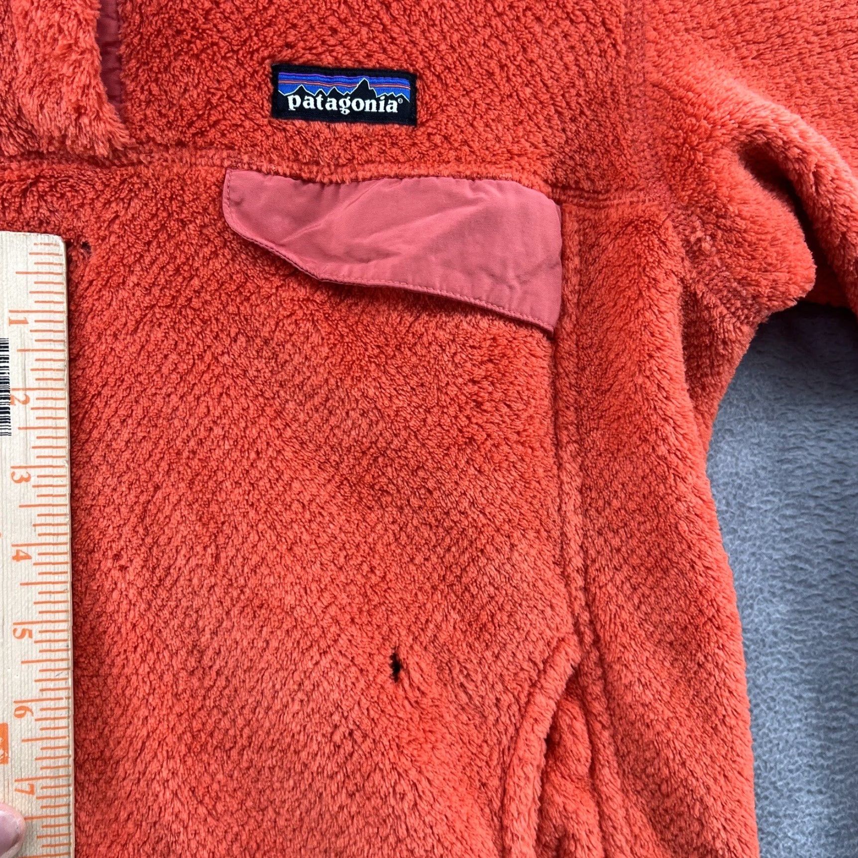 Patagonia patagonia Womens Jacket M Orange Fleece Snap Pullover Basic Swing Plush - - Size M / US 6-8 / IT 42-44 - 5 Thumbnail