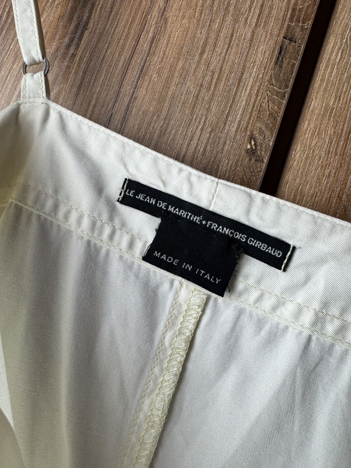 Japanese Brand × Vintage Women's Vintage Dress White Marithé + François Girbaud Size L / US 10 / IT 46 - 7 Thumbnail