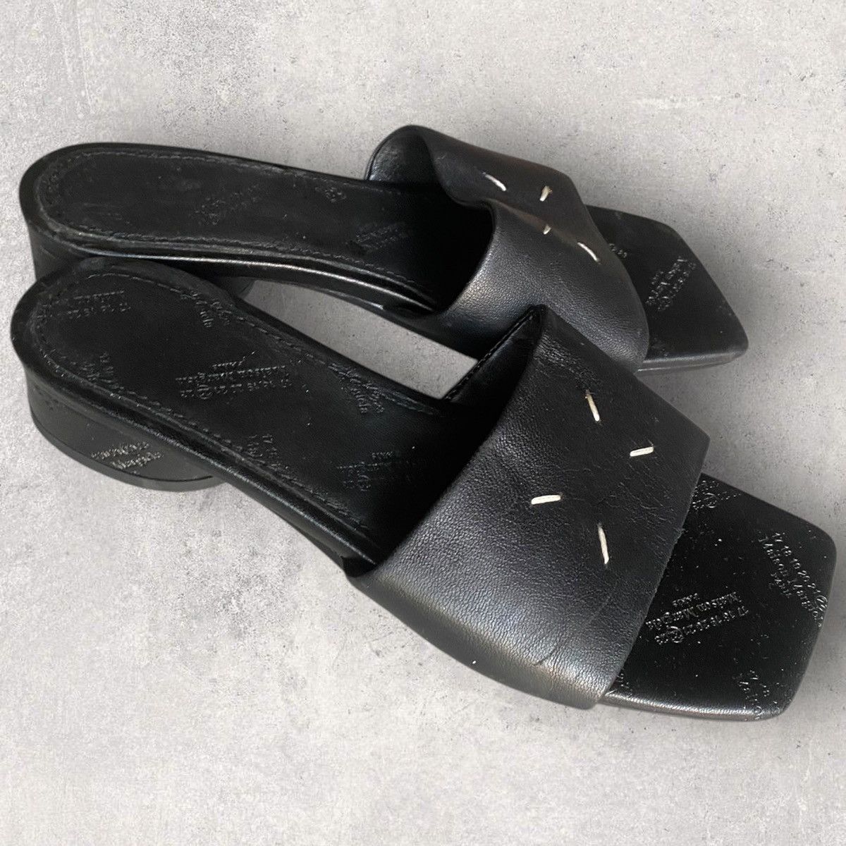 Maison Margiela Rubber Slides With Lace-up Detail | Grailed