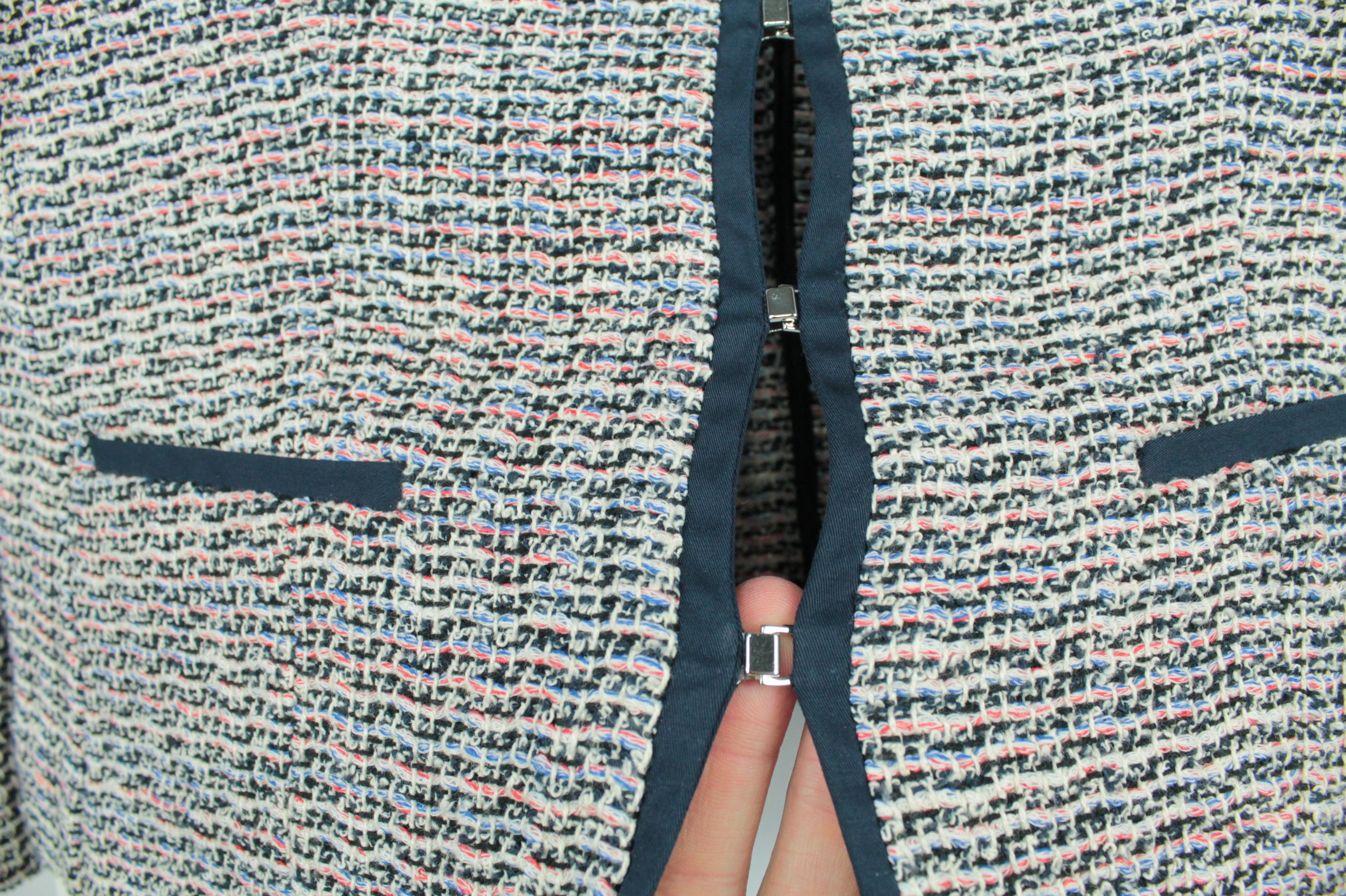 Designer × Gerard Darel Gerard Darel Knit Multicolor Cotton Blend Jacket Size XS / US 0-2 / IT 36-38 - 5 Thumbnail