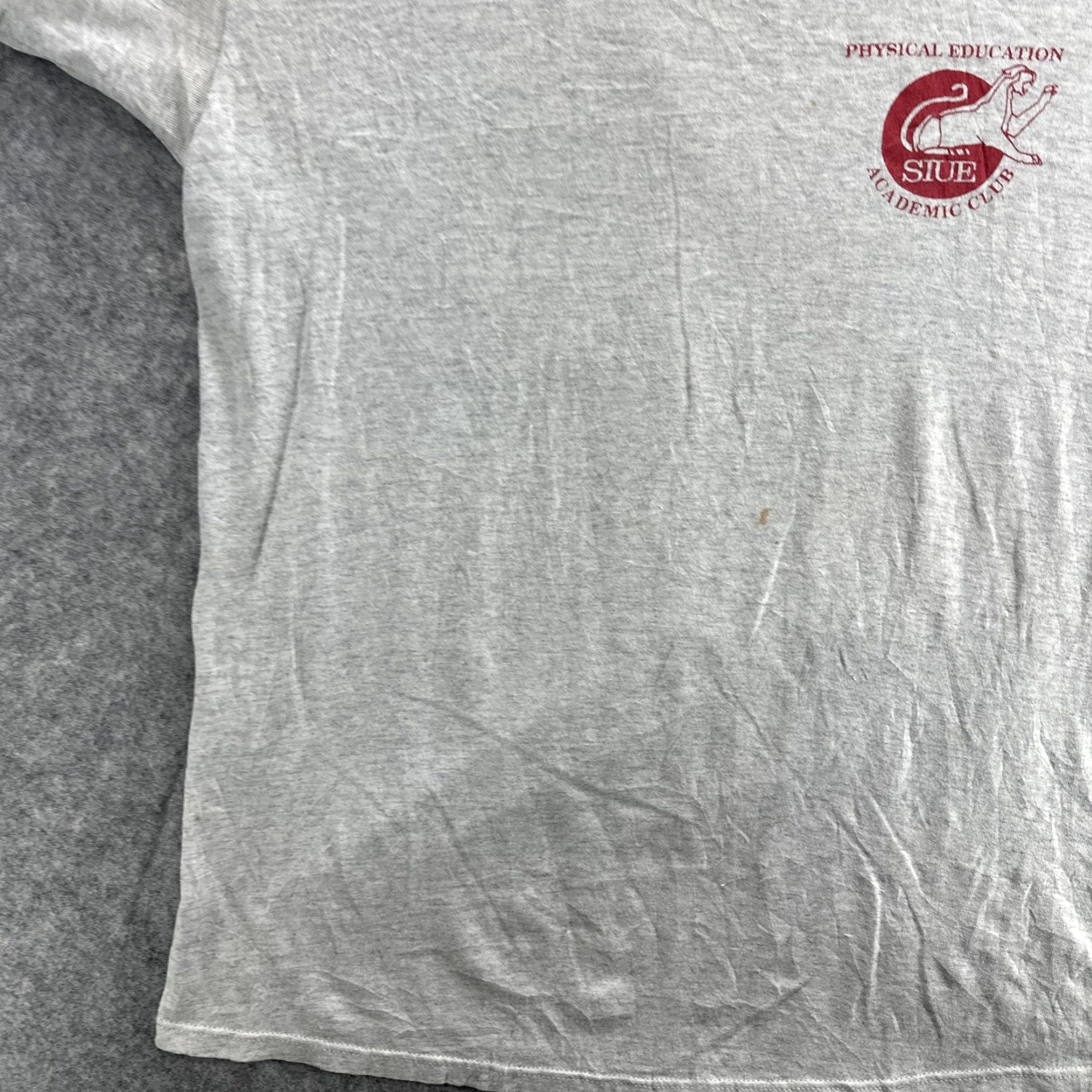 Jerzees VINTAGE Jerzees SIUE Shirt Mens 2XL Gray 1990s College Sports Academic Club T-Shirt Crew Neck Short Sleeve Graphic Print Men XL USA Size US XL / EU 56 / 4 - 5 Thumbnail