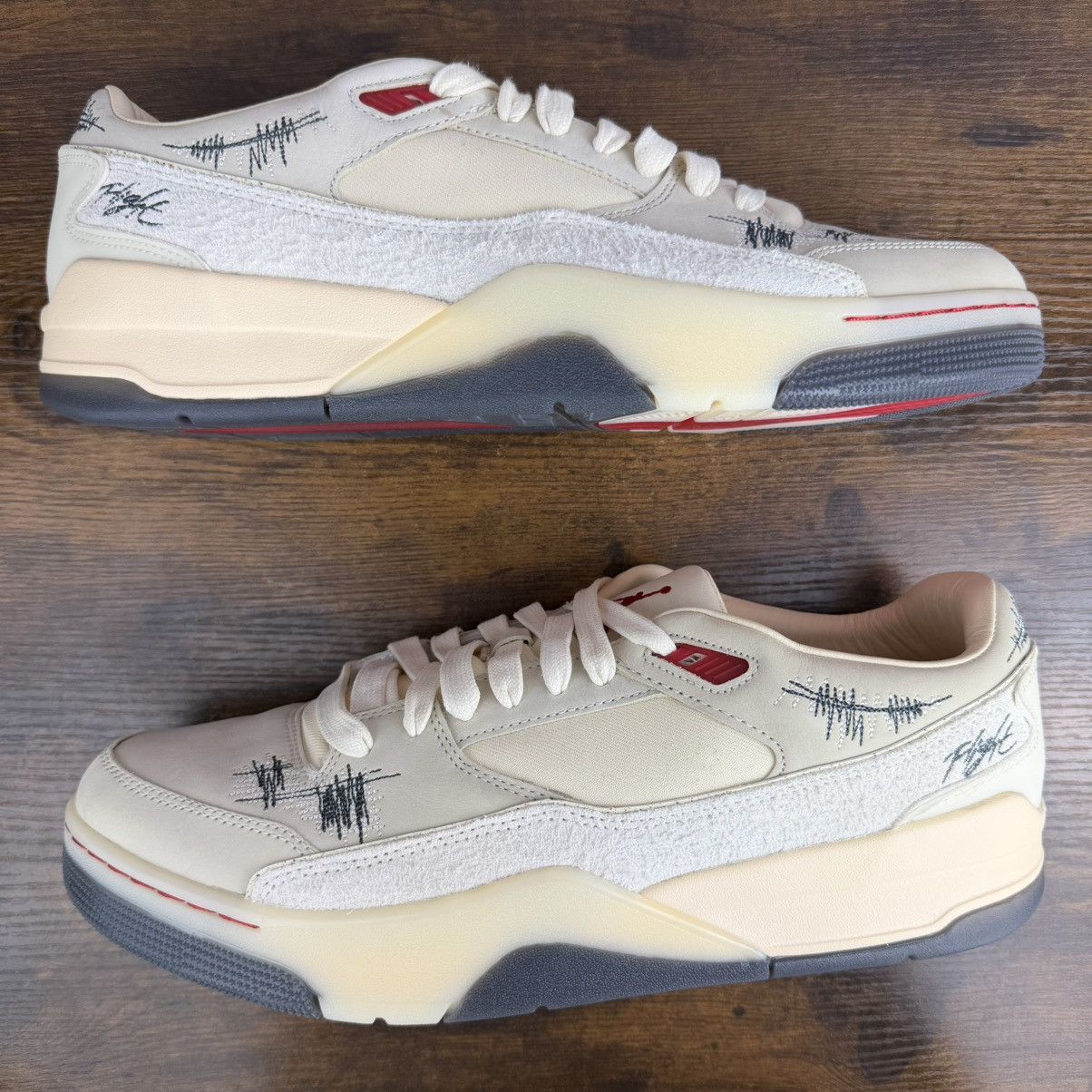 Jordan Brand × Who Decides War Jordan Flight Court Who Decides War Coconut Milk HQ2958-100 Size US 14 / EU 47 - 4 Thumbnail