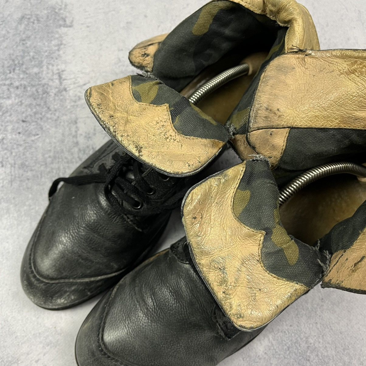Diesel Vintage Diesel Avant Garde leather distressed boots 90’s Size US 11.5 / EU 44-45 - 20 Thumbnail