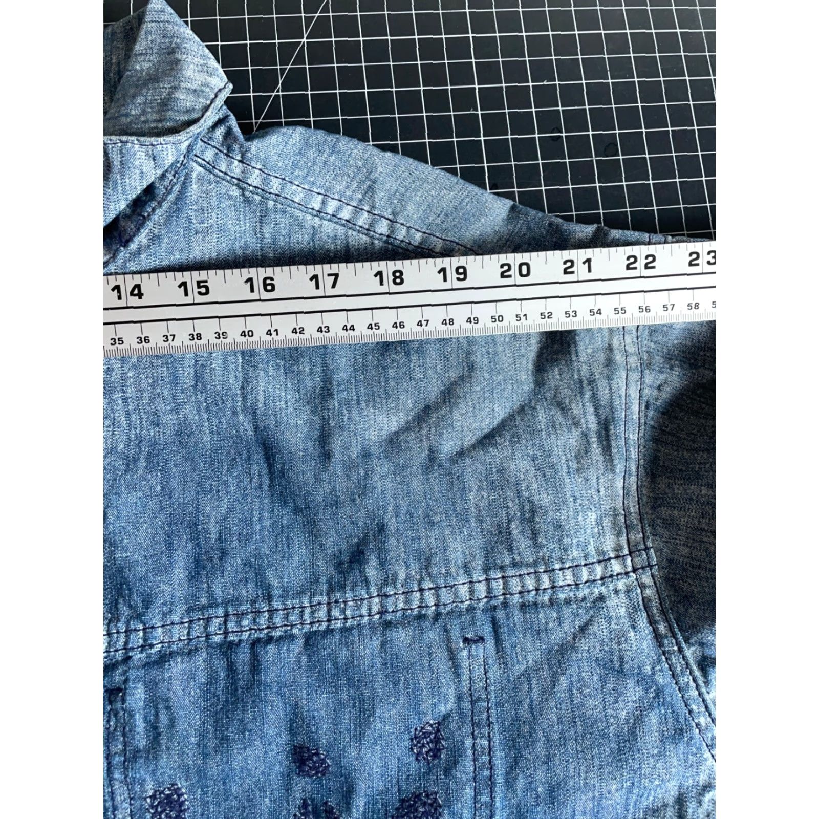 Denime PNB Nation Jean Jacket Men's 2XL Blue Denim Hip Hop Streetwear Y2K Vintage Jacket Size US 39 - 7 Thumbnail