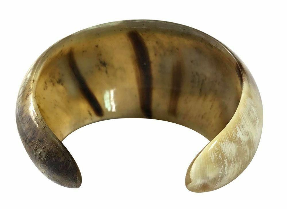 Designer New Textured Cow Horn Bracelet. Size ONE SIZE - 3 Thumbnail