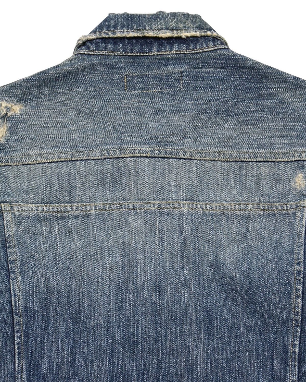 Hysteric Glamour FW2016 MONSIEUR NICOLE NICOLE CLUB DISTRESSED DENIM JACKET Size US M / EU 48-50 / 2 - 4 Thumbnail