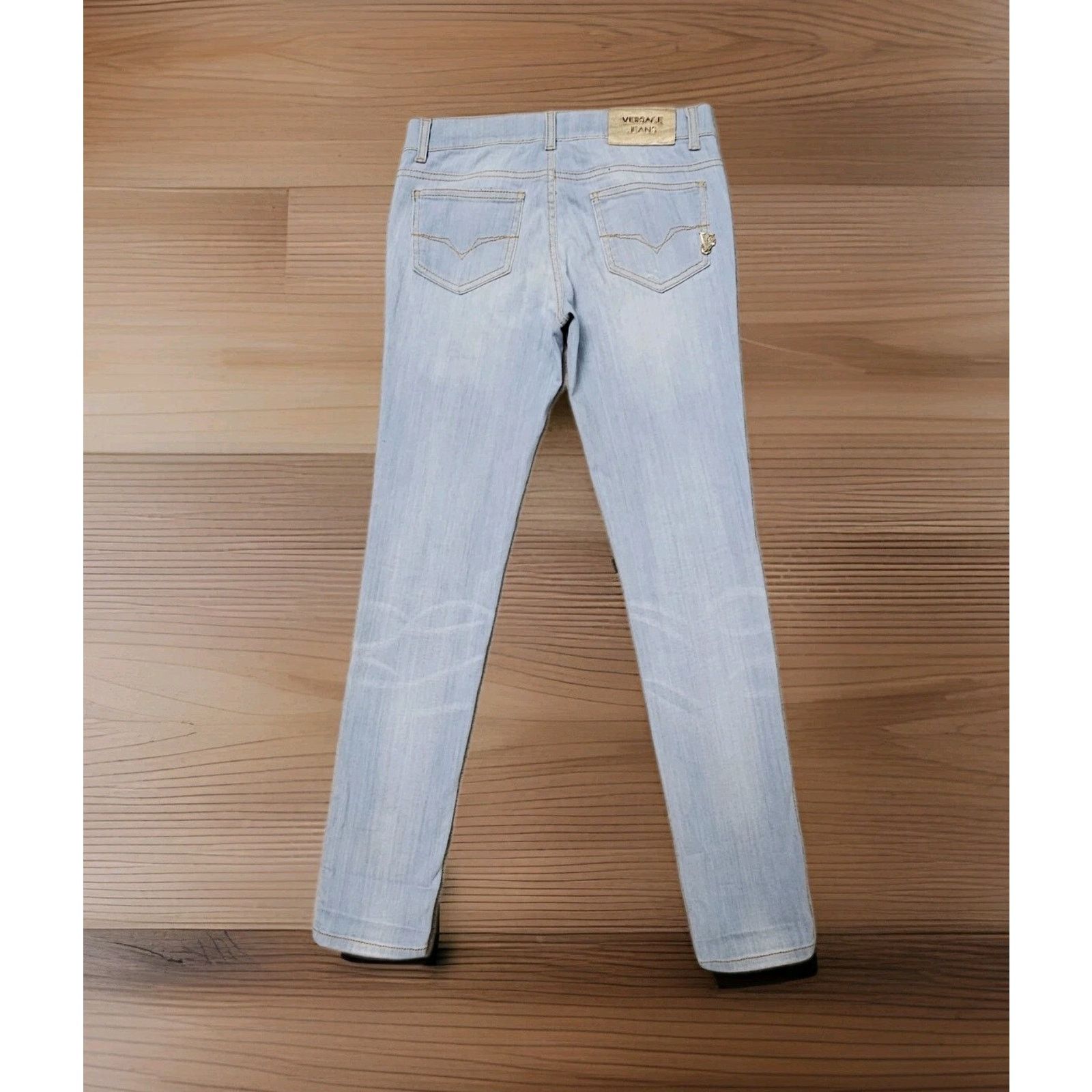 Versace VERSACE Vintage Womens Jeans Low Waist & Skinny Jeans 25 Size 25" / US 0 / IT 36 - 2 Thumbnail