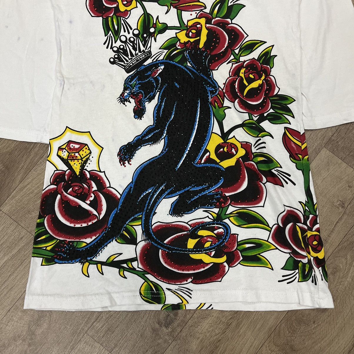 Christian Audigier × Ed Hardy Christian Audigier Los Angeles Ed Hardy Panter Studed Tee Size L / US 10 / IT 46 - 4 Thumbnail
