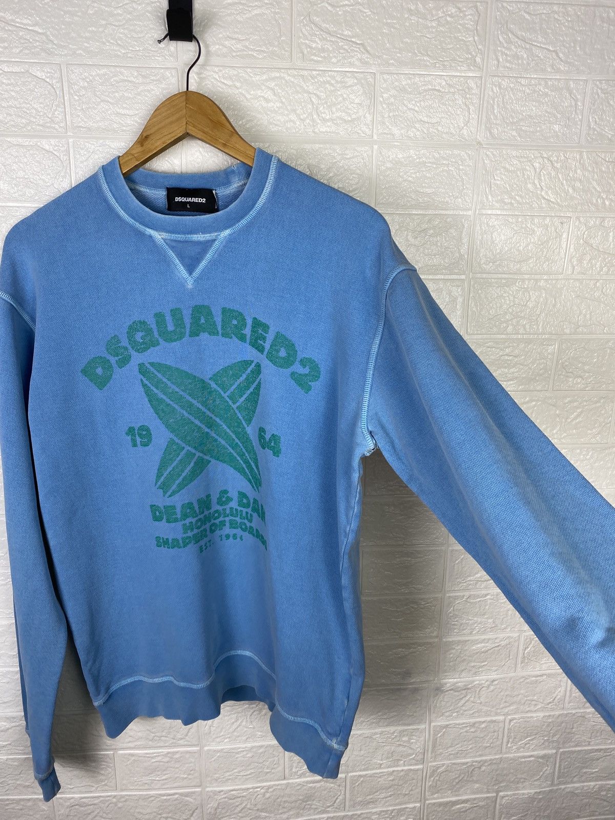 Dsquared2 DSQUARED Sweatshirt Blue Big Logo Size L Size US L / EU 52-54 / 3 - 7 Thumbnail