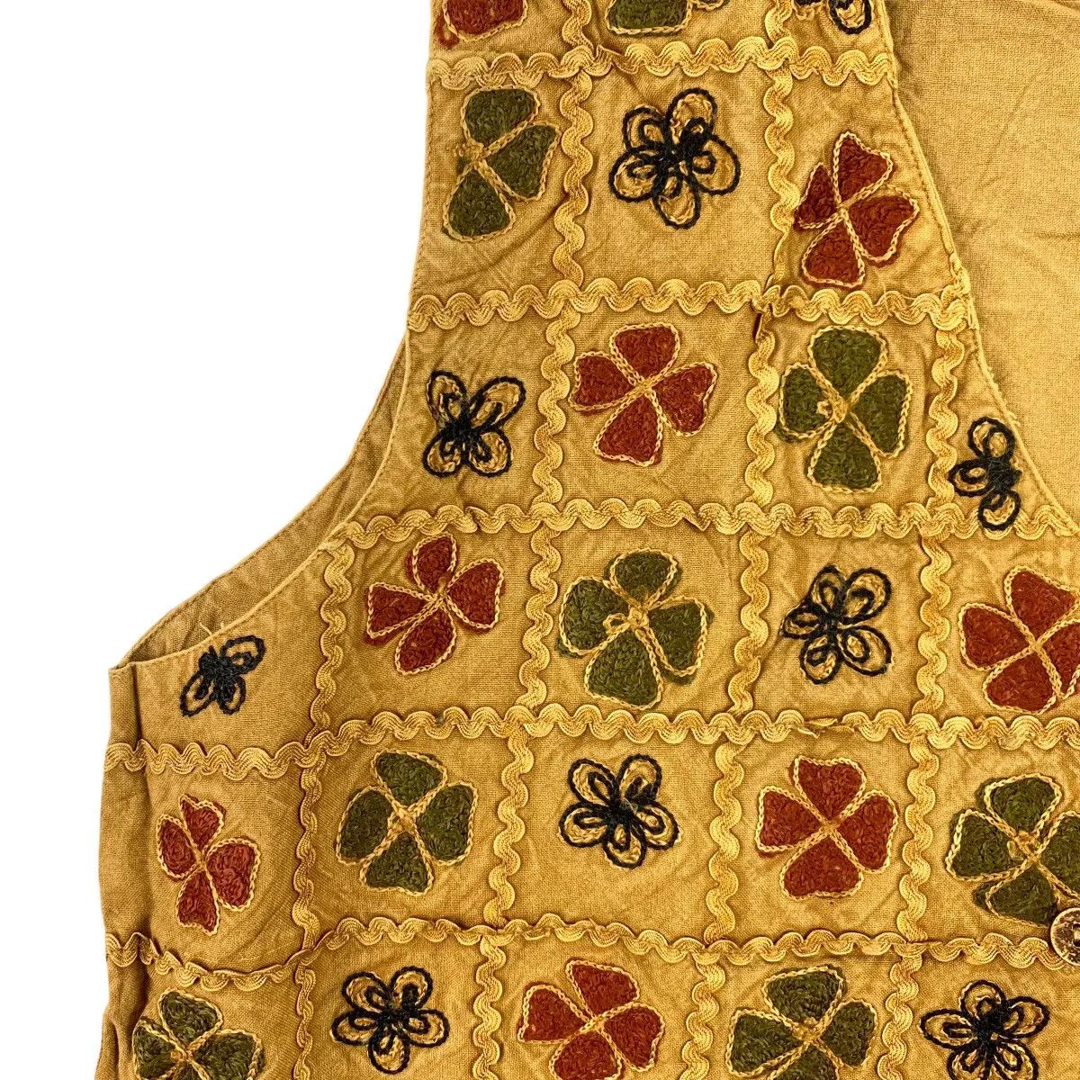 Vintage Vintage JAIPUR MADE IN INDIA Viscose Embossed Vest Size M / US 6-8 / IT 42-44 - 8 Thumbnail
