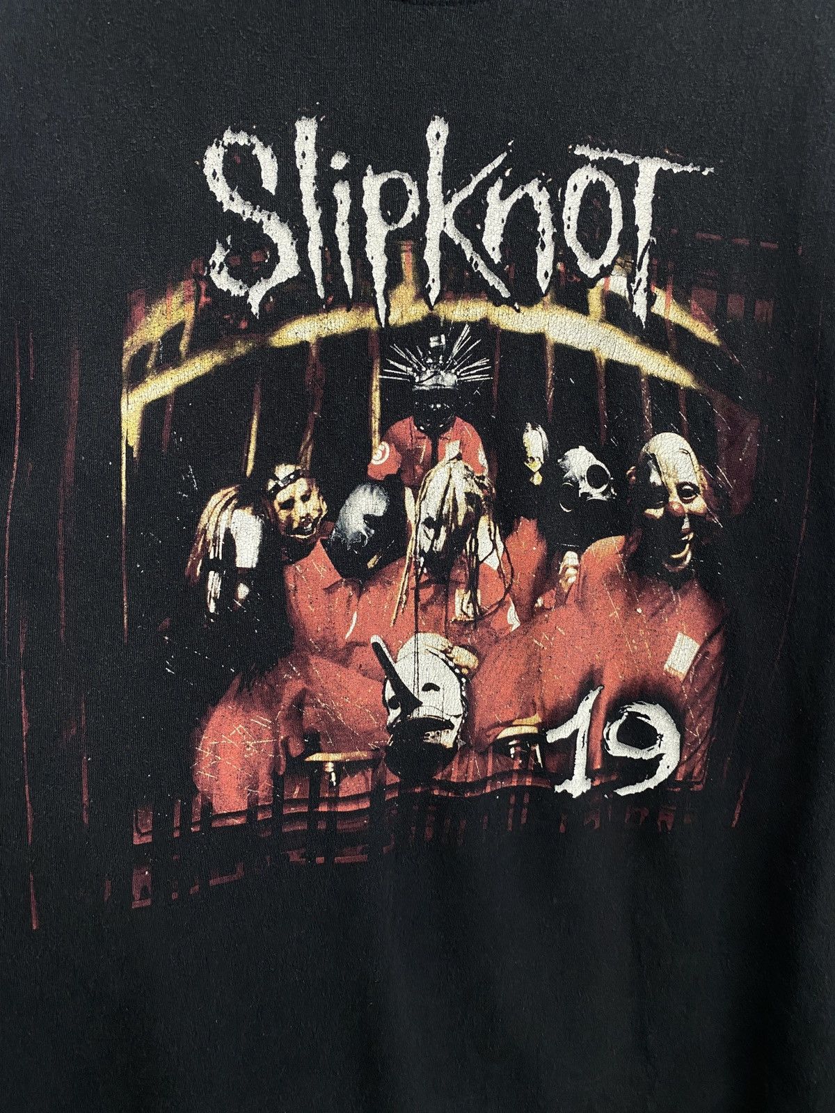 Slipknot 🇺🇸 Vintage Slipknot Debut Album 1999-2018 Rock Band T-Shirt Size US XL / EU 56 / 4 - 4 Thumbnail