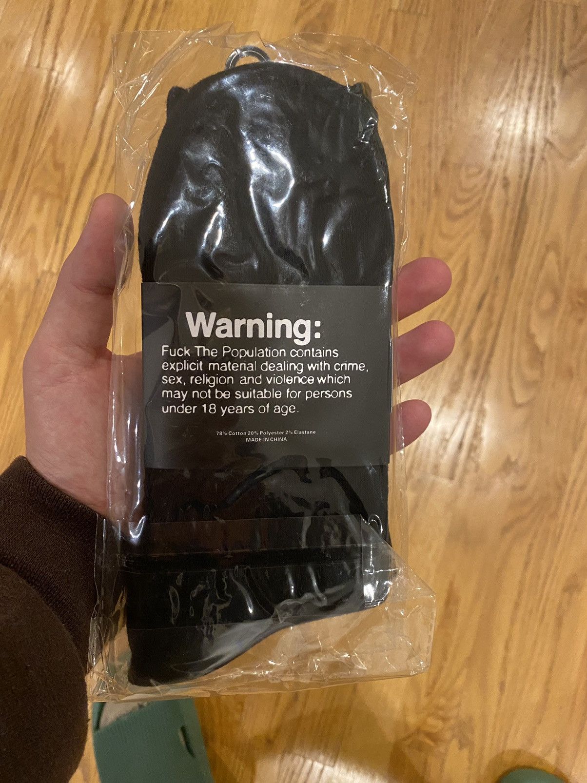 Fuck The Population × Thrasher FTP Thrasher Socks Black Size ONE SIZE - 4 Thumbnail