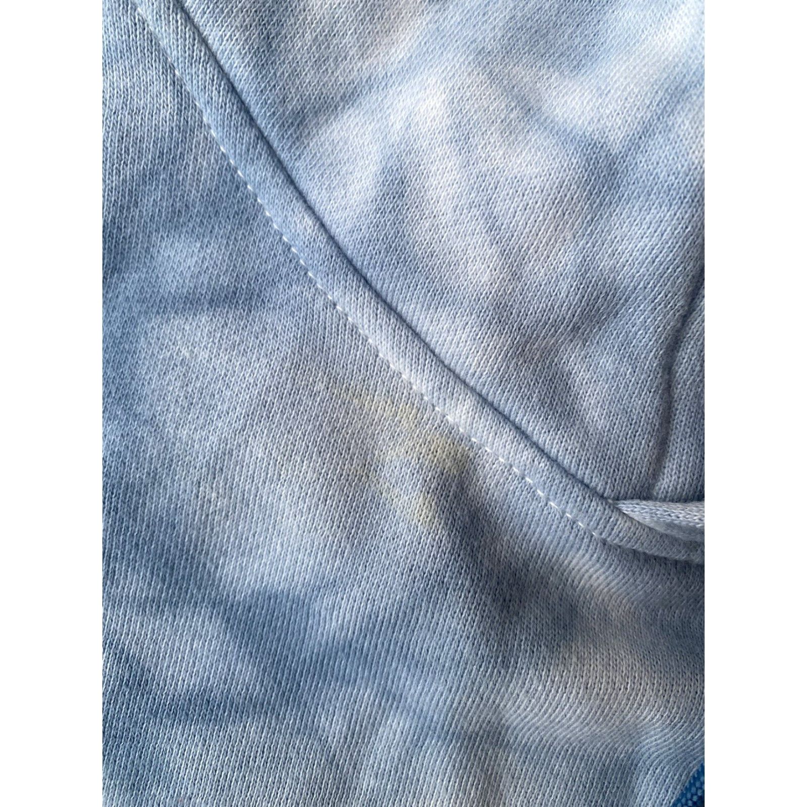 Vintage Baja Llama Helsinki Hoodie Sweatshirt Large Blue Tie Dye Men’s Knitted Pullover Hooded Pockets Logo Embroidered Size US L / EU 52-54 / 3 - 4 Thumbnail