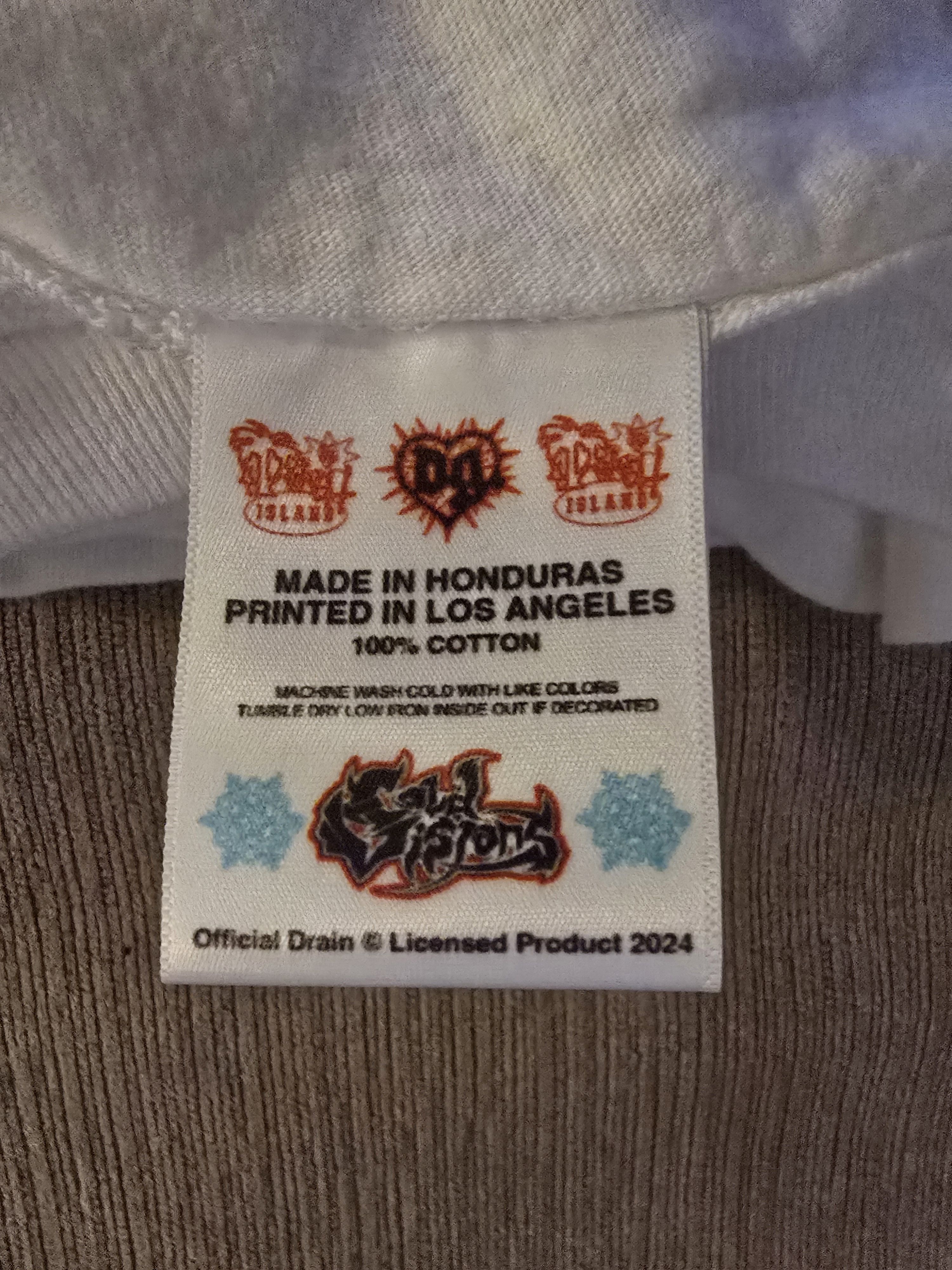 Drain Gang × Sad Boys Bladee Cold Visions 32 Tee Size US XL / EU 56 / 4 - 3 Thumbnail