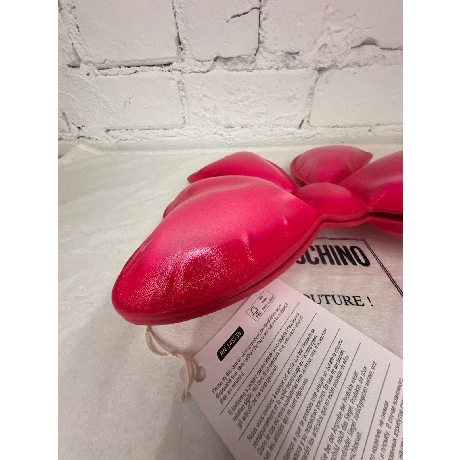Moschino SS23 Moschino Couture Jeremy Scott Ribbon Patent Leather Bag Size ONE SIZE - 17 Thumbnail