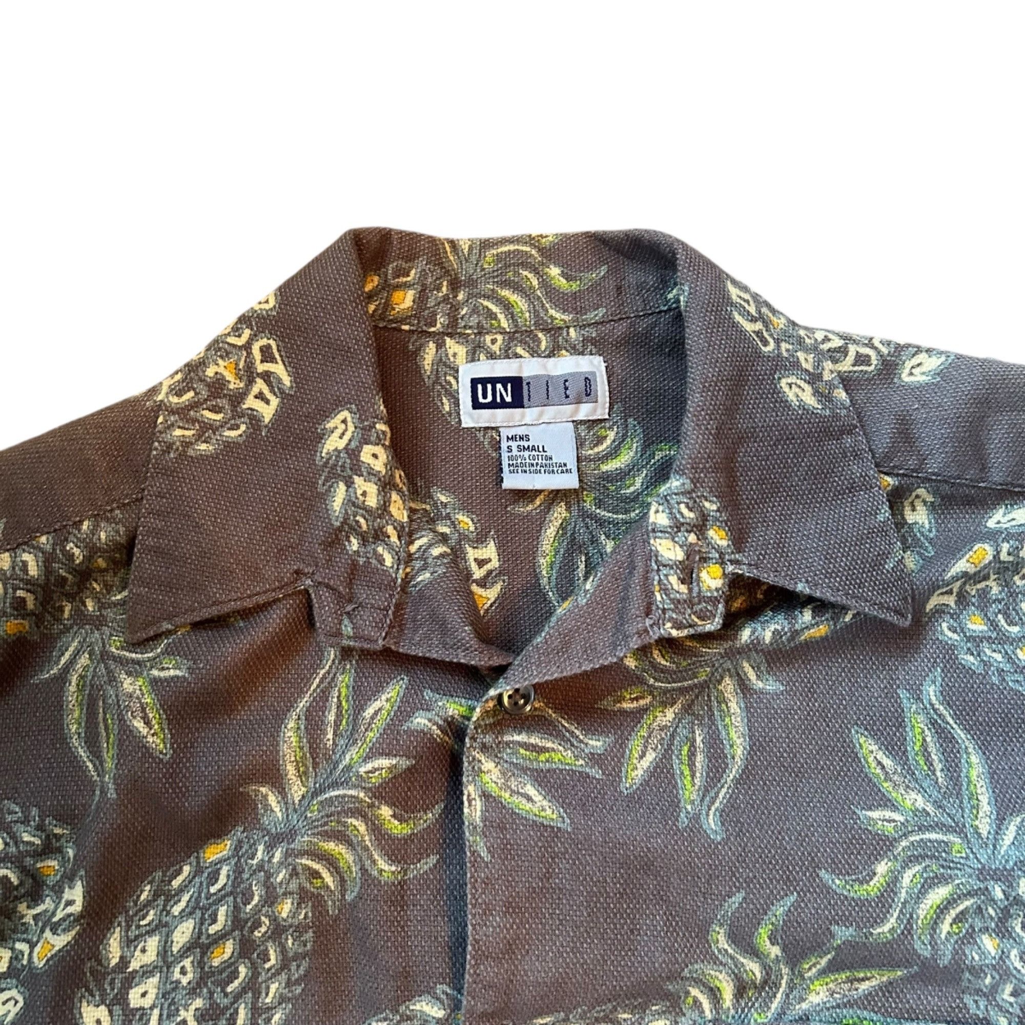 Vintage Vintage Pineapple Button Up Single Stitch Tee Shirt S Size US S / EU 44-46 / 1 - 5 Thumbnail