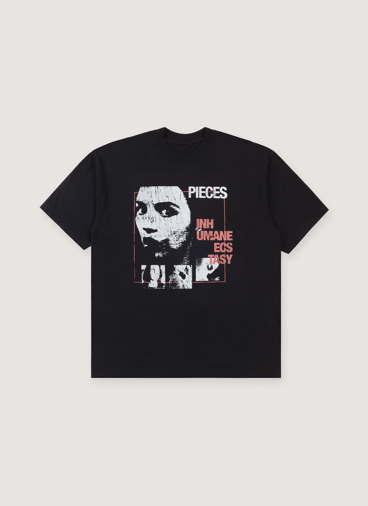 Other Pieces Inhumane Tee Vintage Black Size US M / EU 48-50 / 2 - 1 Thumbnail