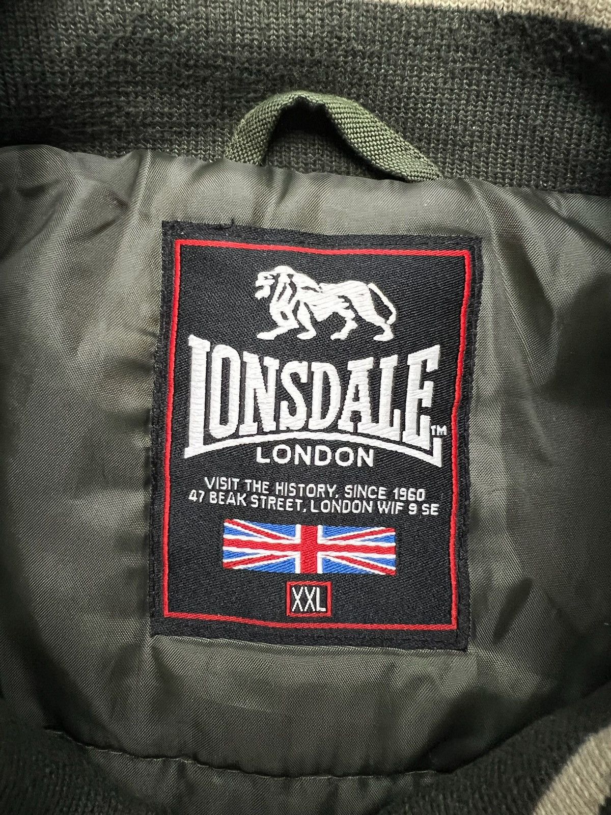 Lonsdale Lonsdale Bomber Jacket Green Vintage Streetwear XXL Size US XXL / EU 58 / 5 - 11 Thumbnail