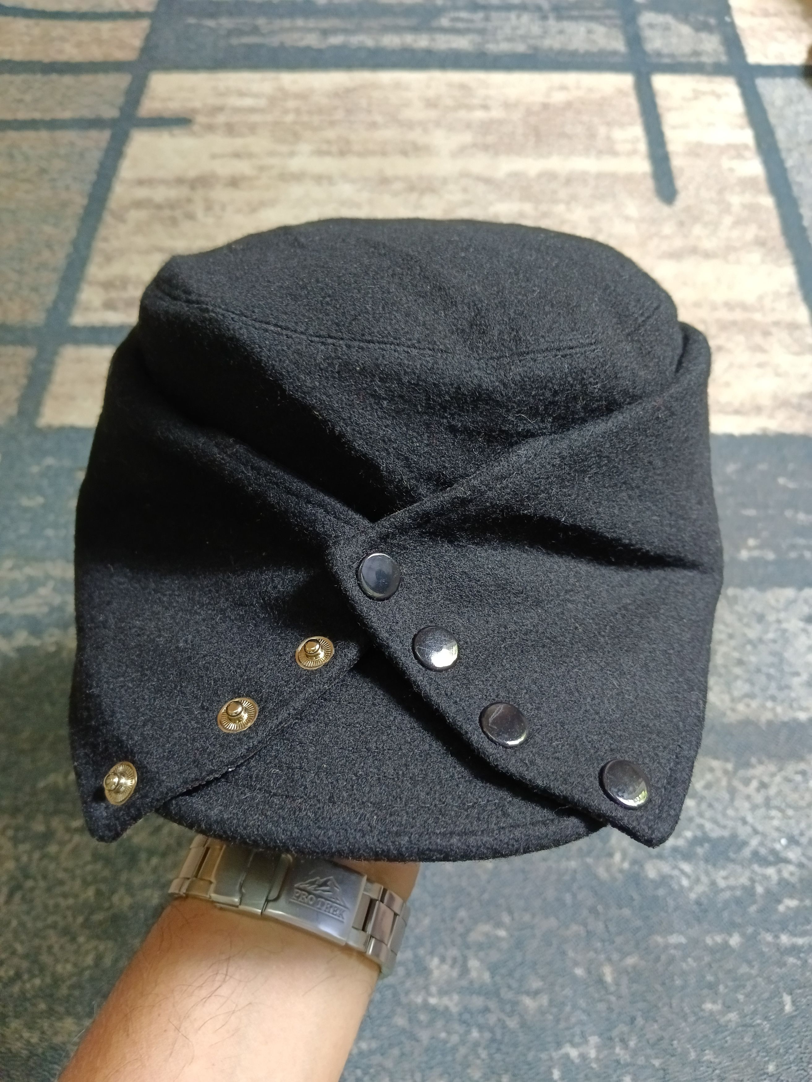 Designer CHAPEAU SAOTOME WOOL FULL CAP(SIZE 58) Size ONE SIZE - 6 Thumbnail