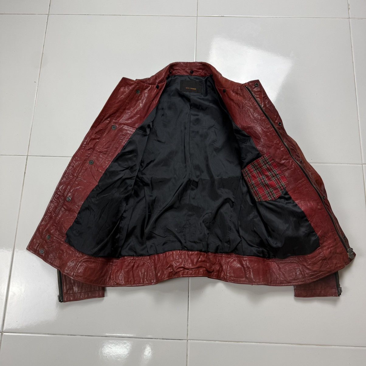 Tete Homme Tete Homme Leather Biker Jacket Size US S / EU 44-46 / 1 - 10 Thumbnail