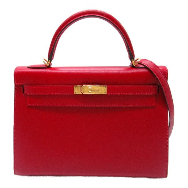 image of Hermes Box Kelly 32 in Red, Women's
