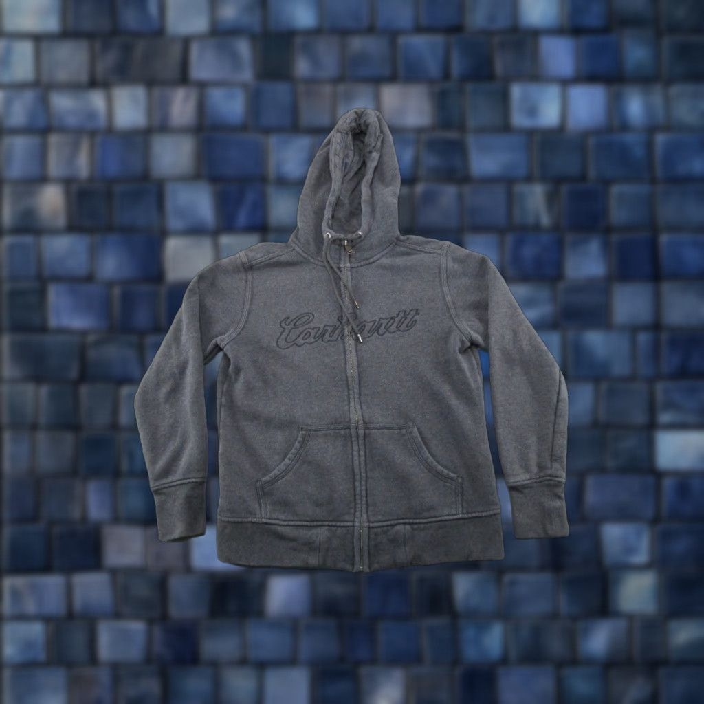 Carhartt Carhartt Sweatshirt Women’s Clarksburg Zip Front Hooded Size M Gray | Full Zip Activewear Outdoor Branding Logo Women's Sweatshirt 100704 Size M / US 6-8 / IT 42-44 - 1 Thumbnail