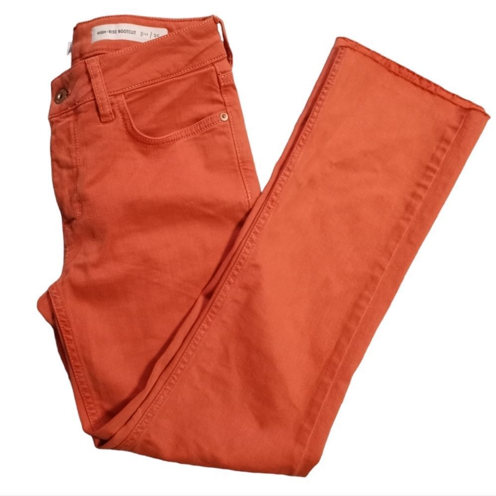 Anthropologie Pilcro And The LetterPress High Rise Bootcut Raw Hem Size 25 Size 25" / US 0 / IT 36 - 1 Thumbnail