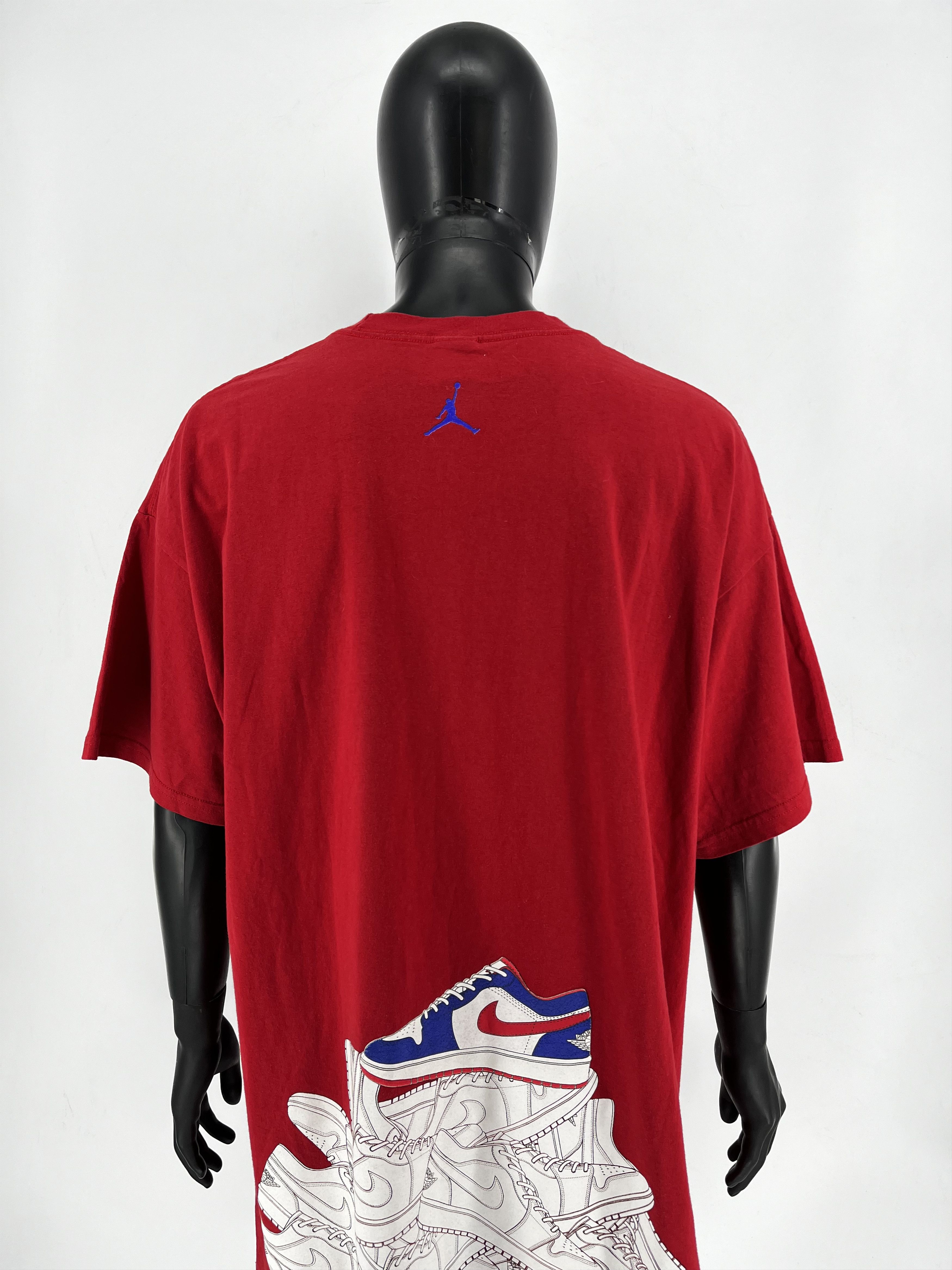 AJ Air Jordan Double Side Flight Shirt Jump Man Big Size XXL