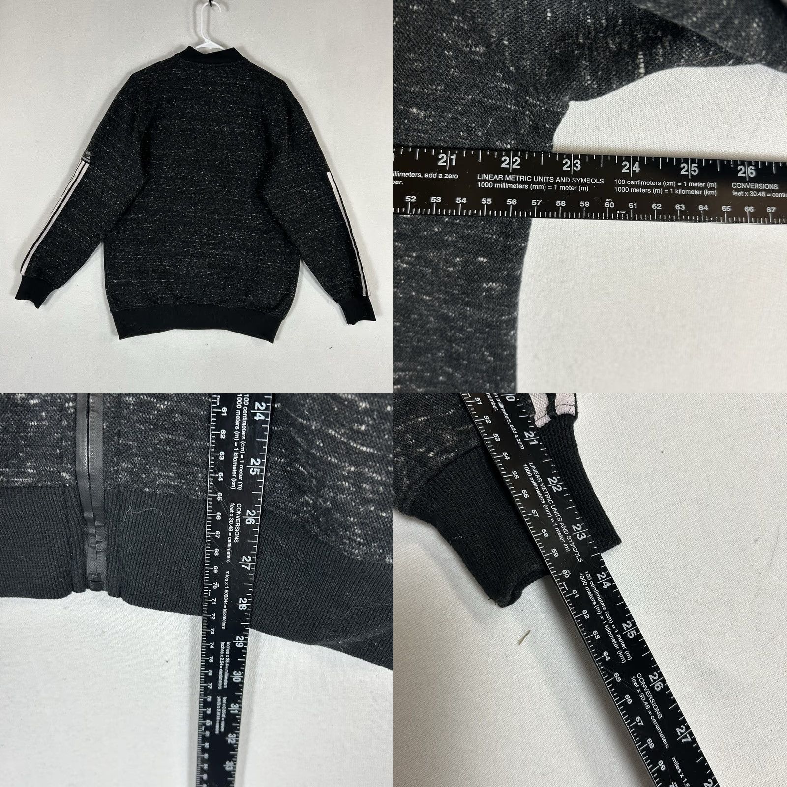 Adidas VINTAGE Adidas OG Full Zip Sweatshirt Womens XL Dark Gray 3 Stripes Long Sleeve Size XL / US 12-14 / IT 48-50 - 8 Thumbnail