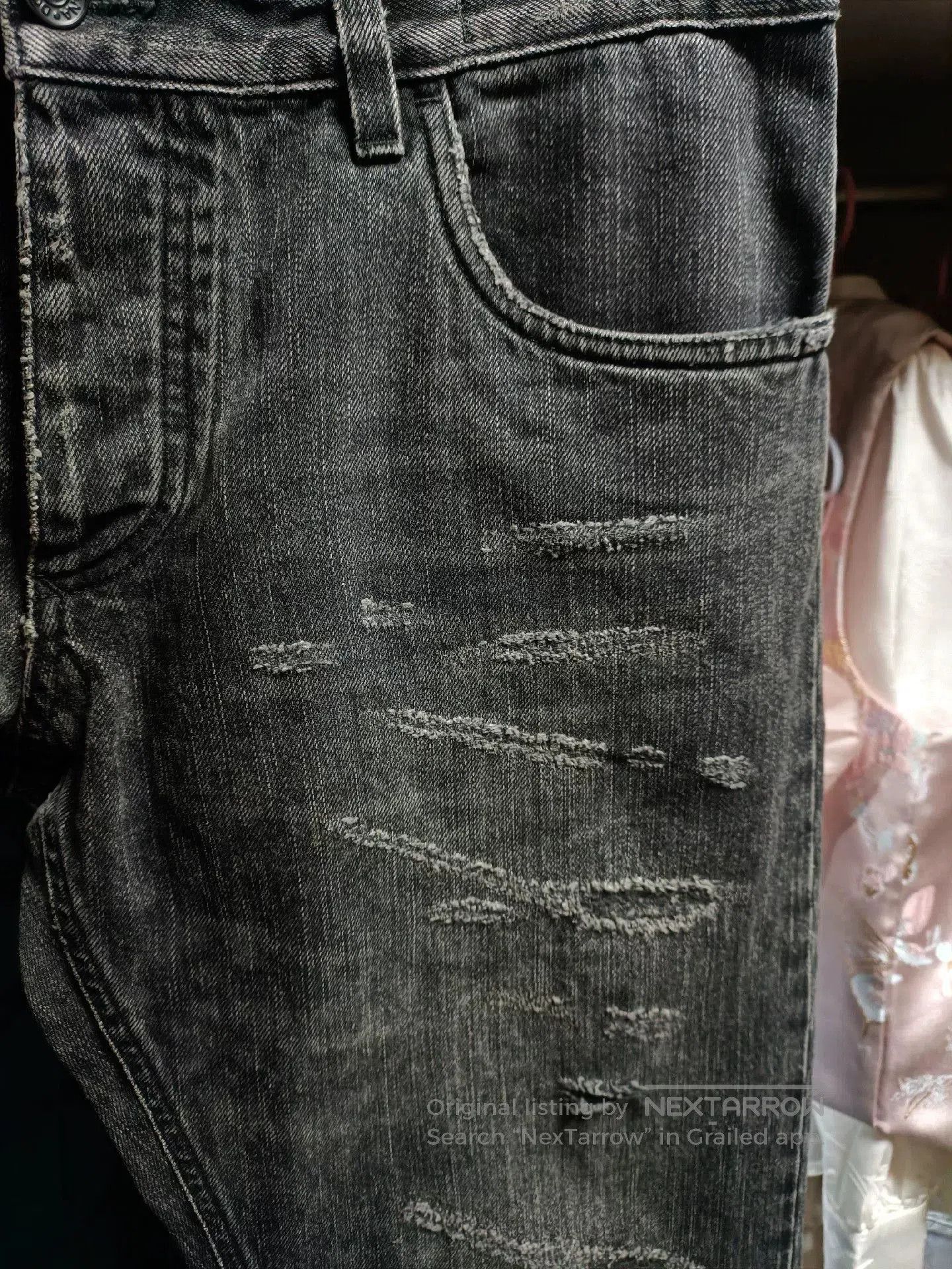 Dolce & Gabbana Dolce & Gabbana Mafia Embroidered Distressed Jeans. Size US 34 / EU 50 - 6 Thumbnail