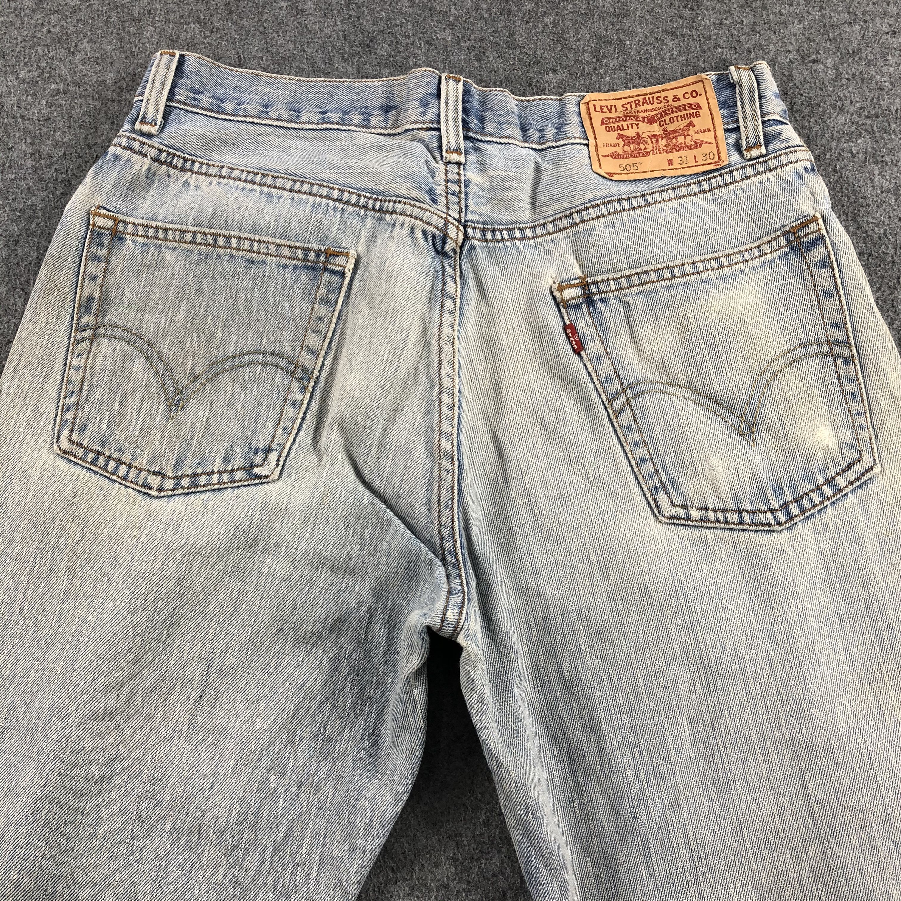 Levi's Vintage Light Wash Levis 505 Jeans-J1566 Size US 32 / EU 48 - 4 Thumbnail