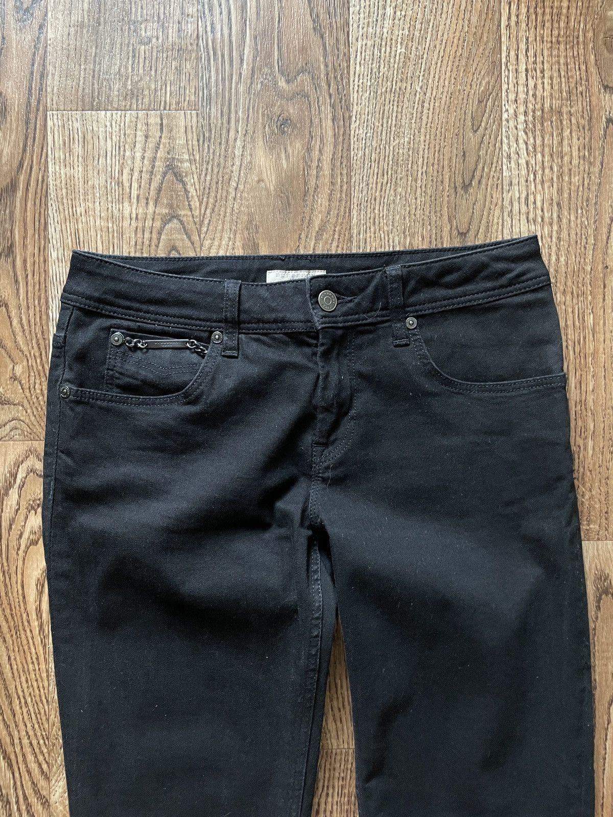 Burberry Burberry Brit Zipped Black Jeans Size 29" - 6 Thumbnail
