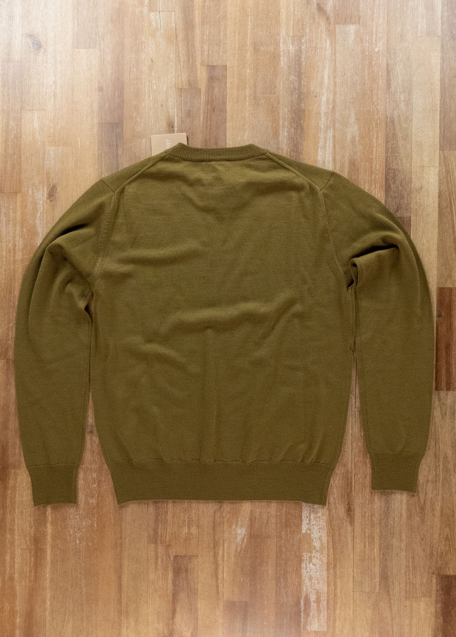 Altea ALTEA olive green crewneck wool sweater Small Size US S / EU 44-46 / 1 - 7 Thumbnail